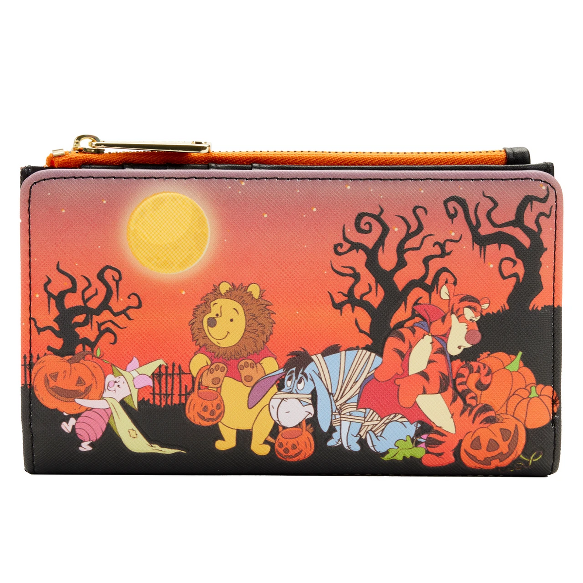 Loungefly Disney Winnie The Pooh Halloween Group Trick Or Treat Flap Wallet-zoom-1