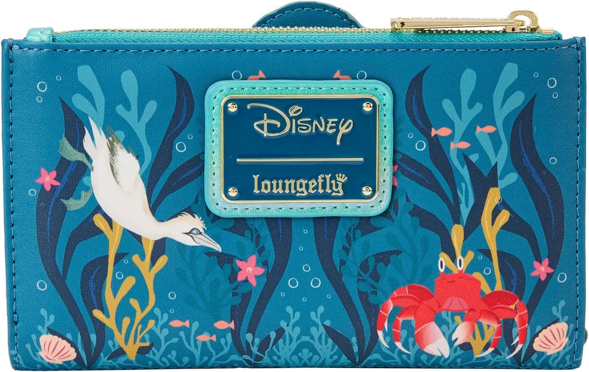 Loungefly Disney Little Mermaid Ariel Live Action Movie Flap Wallet