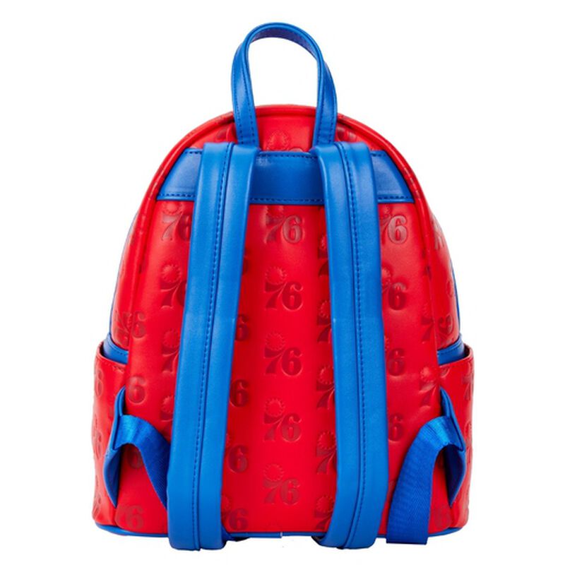 Loungefly NBA Philadelphia 76ers Debossed Logo Mini Backpack-4