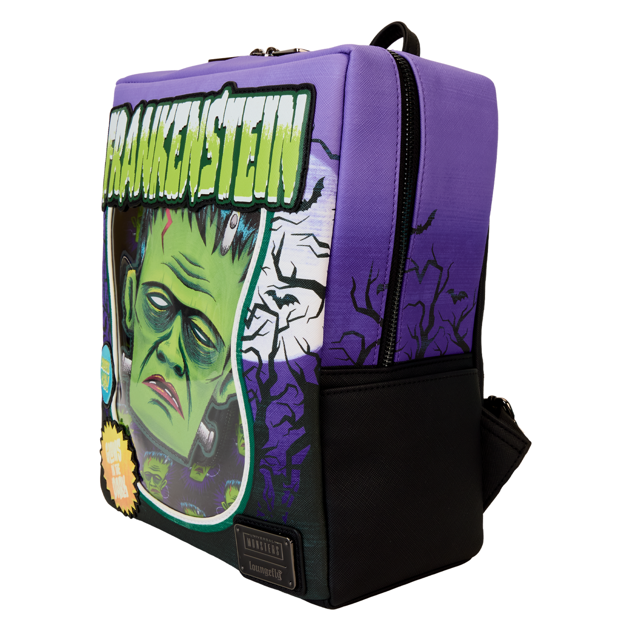 Loungefly Universal Monsters Frankenstein Neon Mask Mini Backpack-6