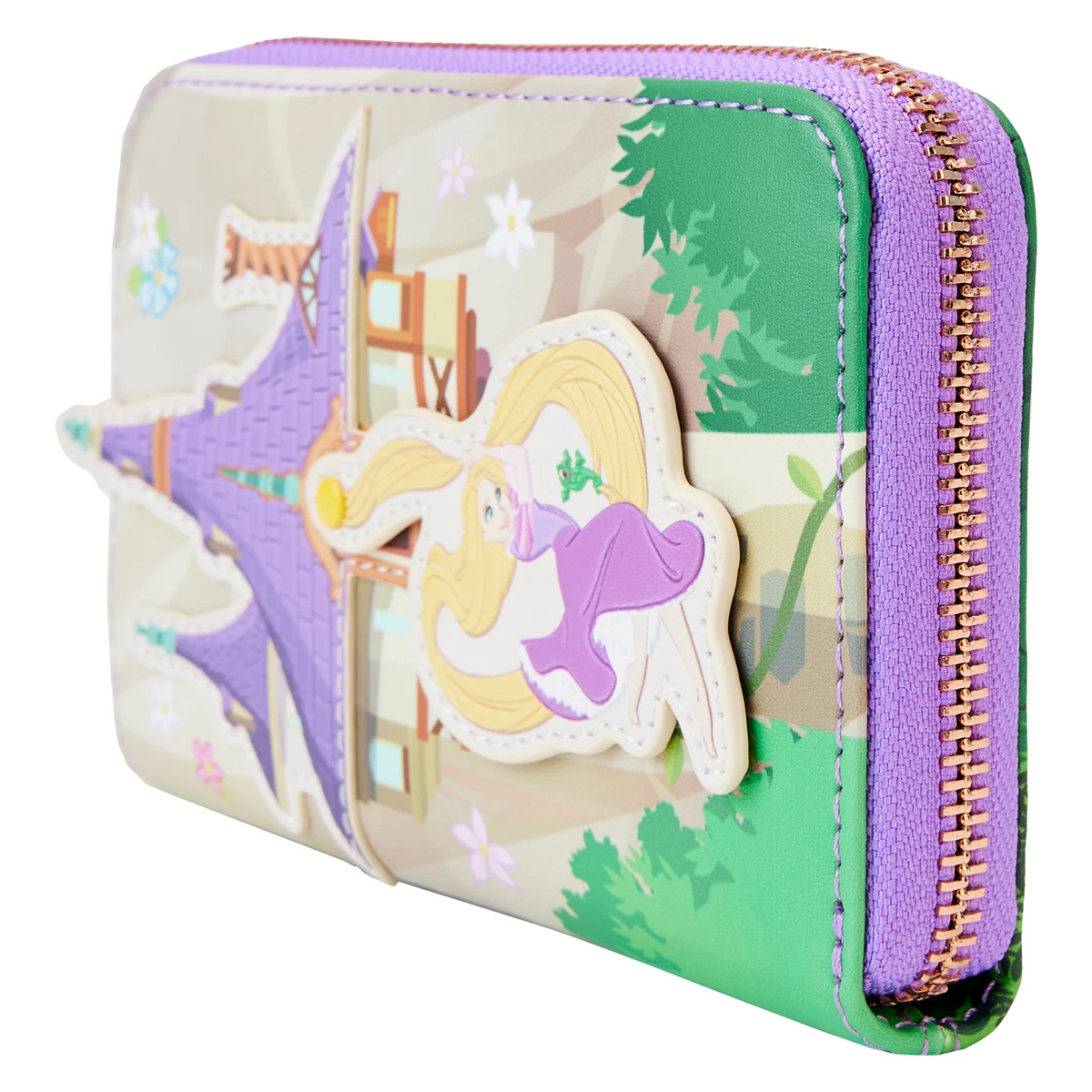Loungefly Disney Tangled Rapunzel Swinging From Tower Zip-Around Wallet-zoom-3