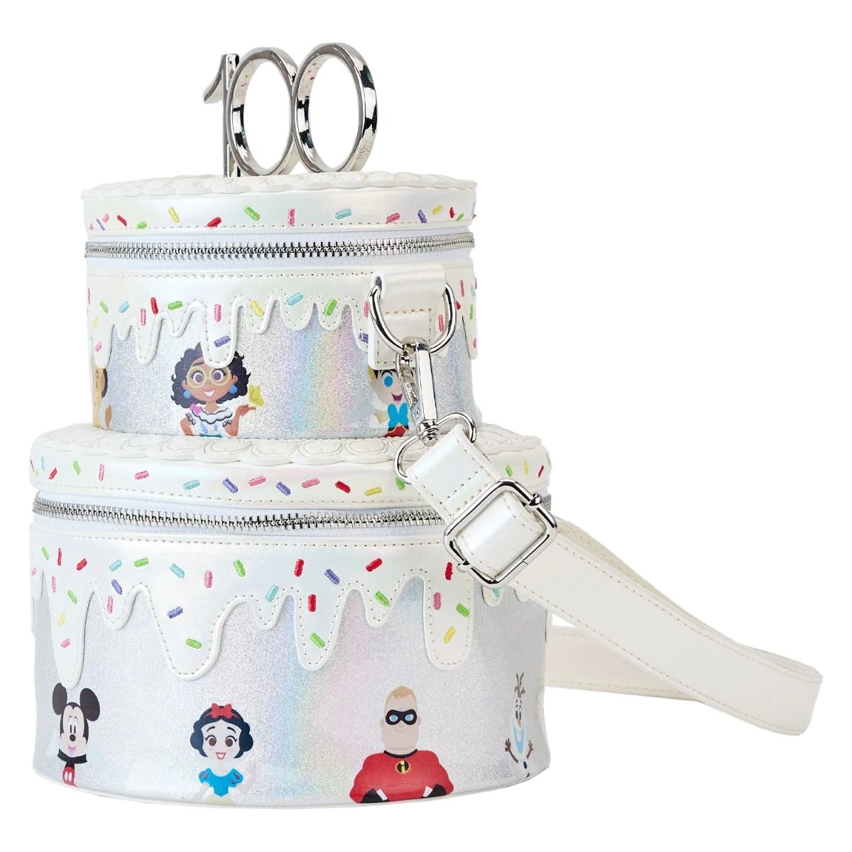 Loungefly Disney 100 Celebration Cake Crossbody Purse-zoom-4