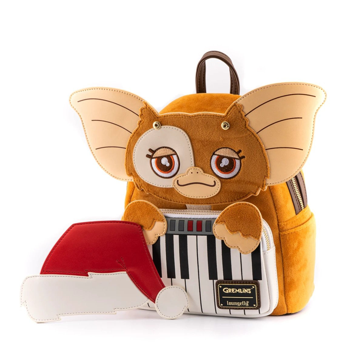 Loungefly Gremlins Gizmo Holiday Cosplay mini backpack with Removable Hat-4