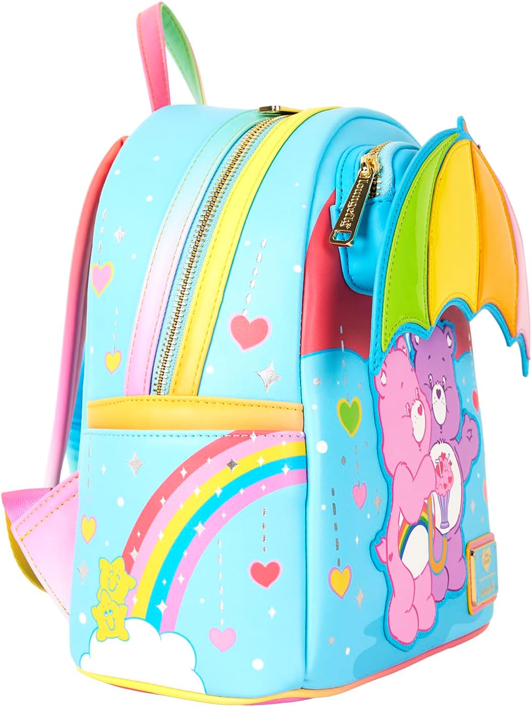 Loungefly Umbrella Rainbow Mini Backpack Care Bears