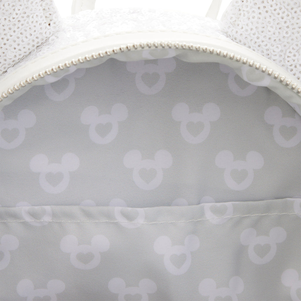 Loungefly Minnie Mouse Sequin Wedding Mini Backpack