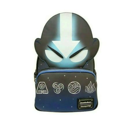 Loungefly Avatar the last Airbender Aang Dark Cosplay Glow In The Dark Mini Backpack