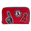 Loungefly MLB Los Angeles Angels Patches Zip-Around Wallet