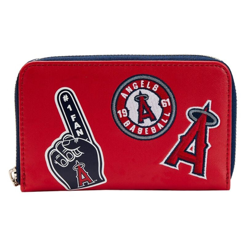 Loungefly MLB Los Angeles Angels Patches Zip-Around Wallet-zoom-1