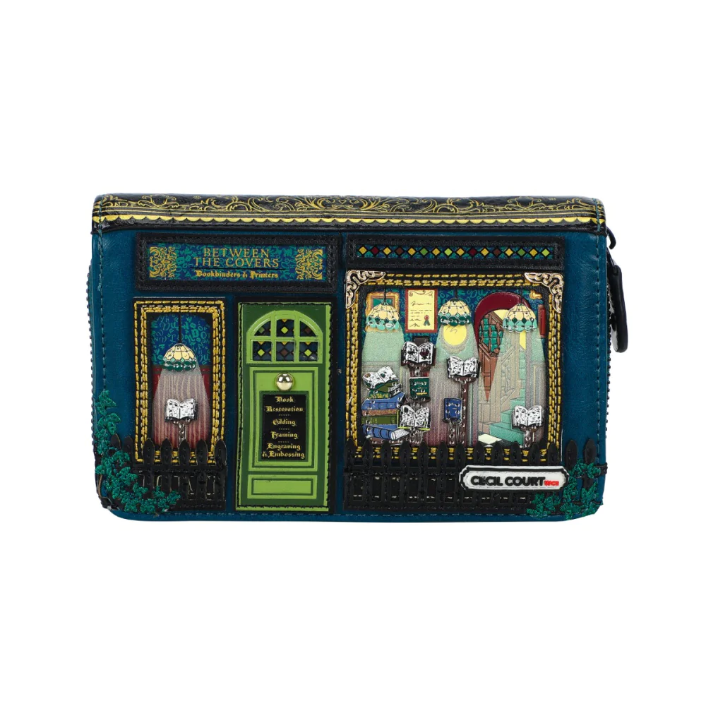 Vendula London Between the Covers Bookbinders Medium Ziparound Wallet