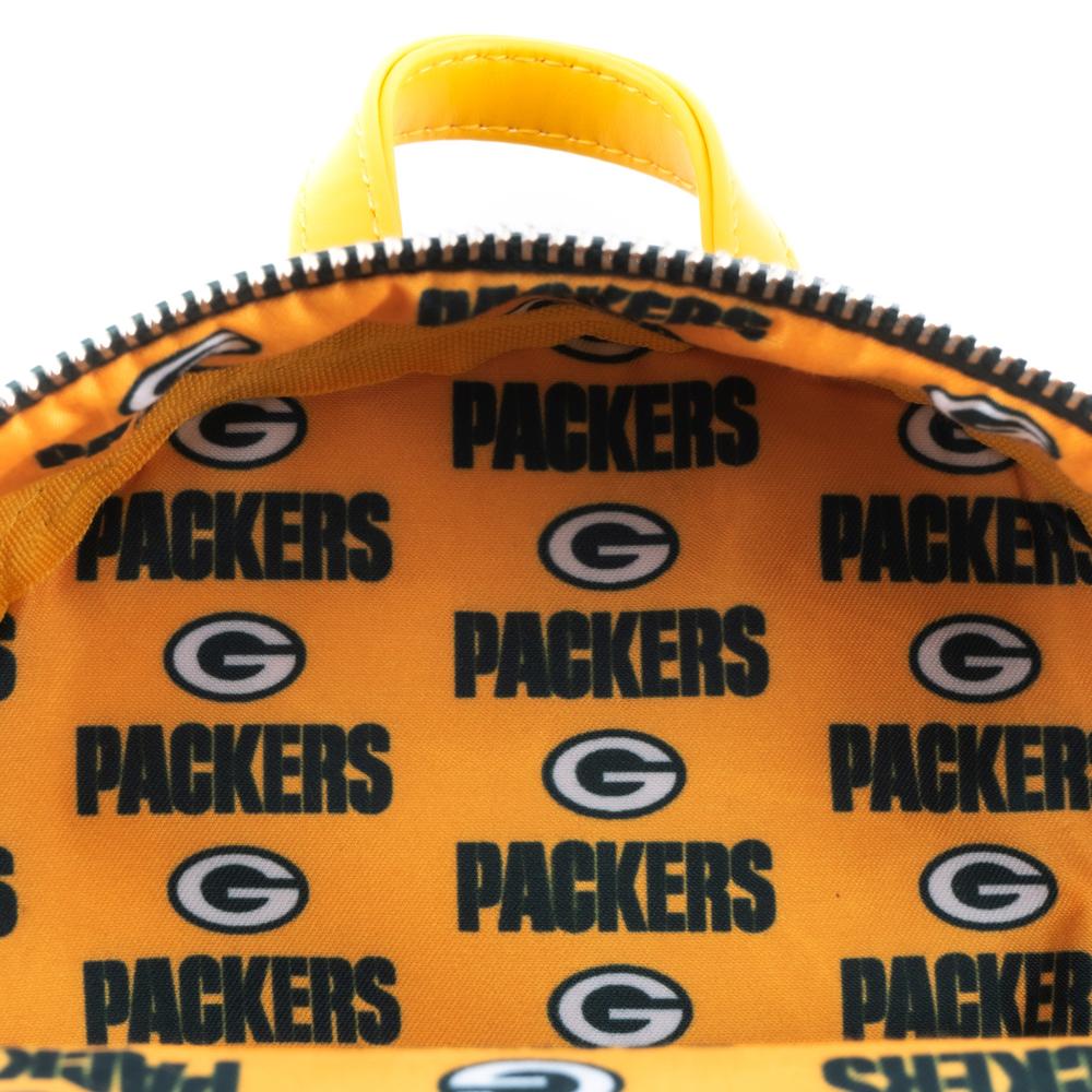 Loungefly NFL Greenbay Packers Logo AOP Mini Backpack