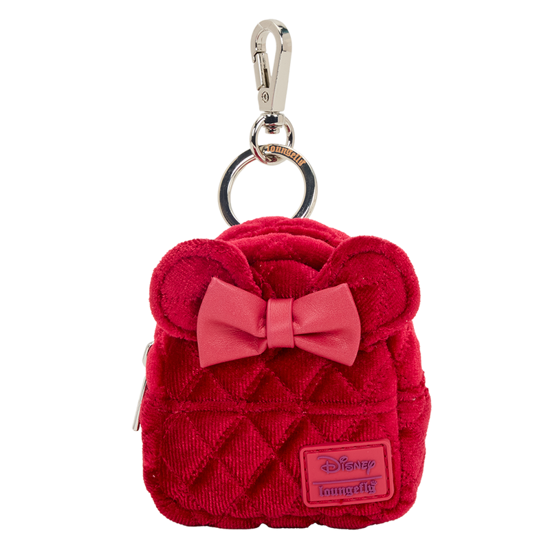 Loungefly Minnie Mouse Glitter Mystery Mini Backpack Keychain Charm-6
