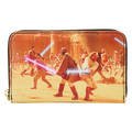 Loungefly Star Wars Episode Two Attack of the Clones Scene Zip-Around Wallet