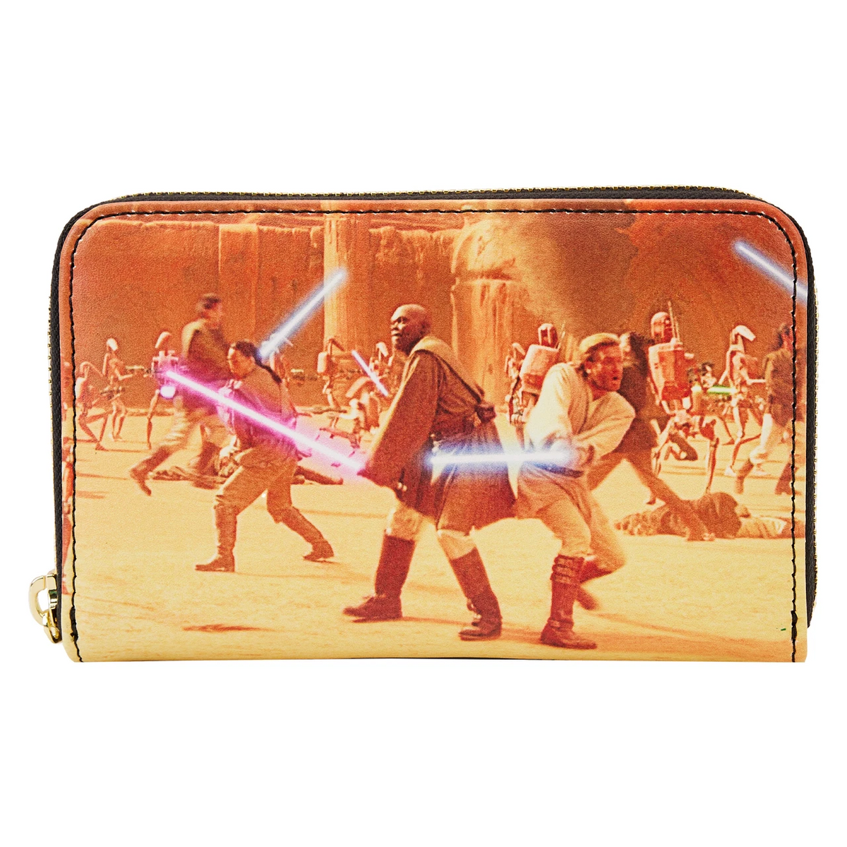 Loungefly Star Wars Episode Two Attack of the Clones Scene Zip-Around Wallet