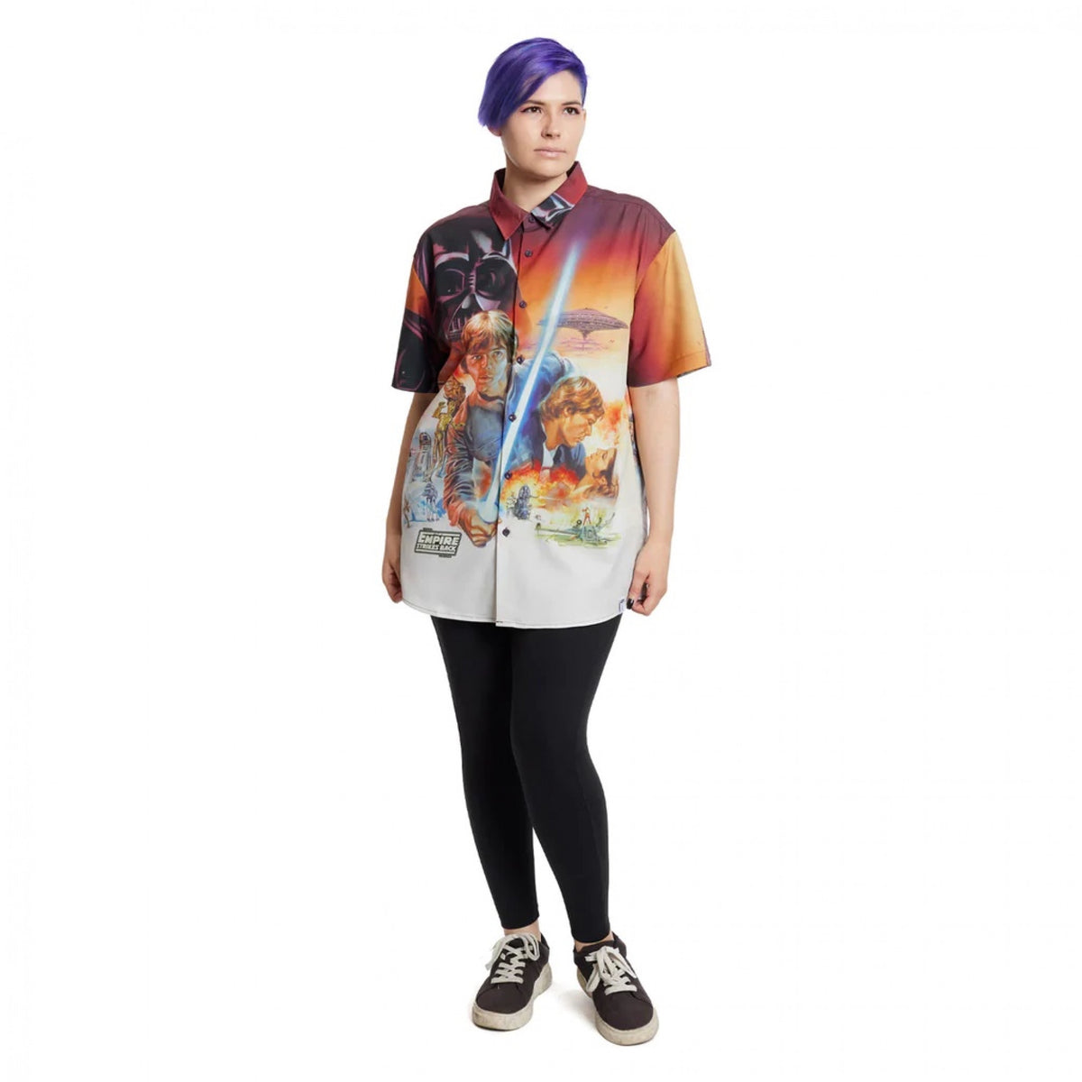 Loungefly Star Wars Empire Strikes Back Button Up Shirt-3