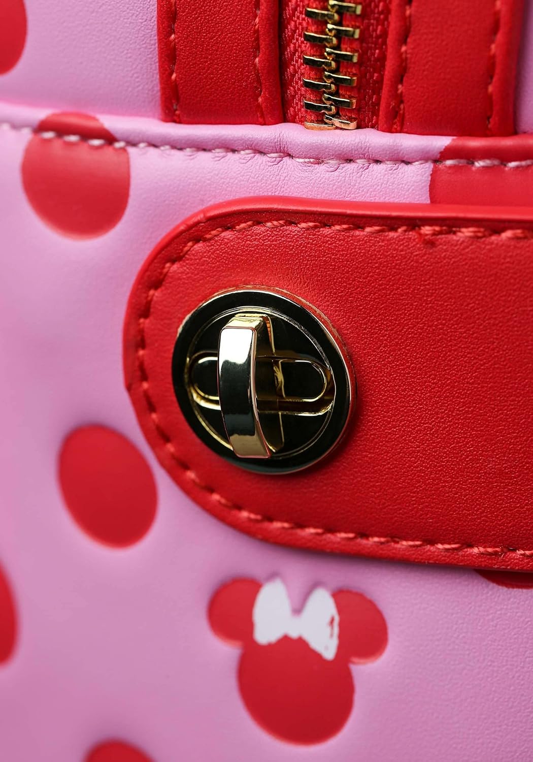 Loungefly Disney Minnie Mouse Pink Bow 2 in 1 Fanny Pack mini backpack-zoom-8