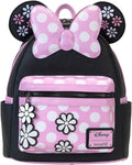 Loungefly Minnie Mouse Floral Rock The Dots Mini Backpack