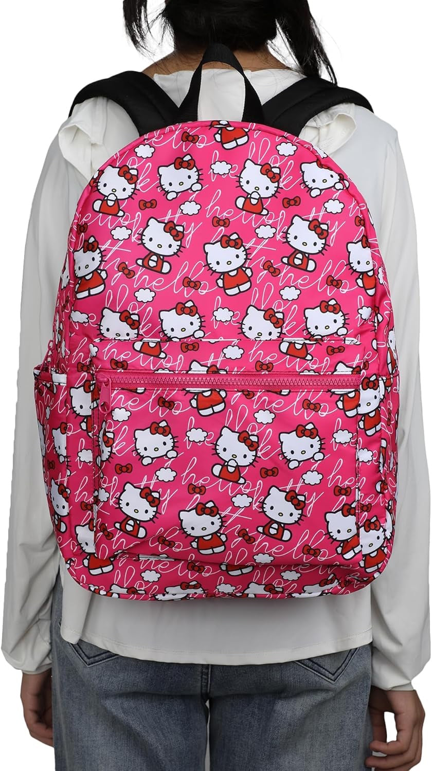 Sanrio Hello Kitty Toss AOP Pink Ground Travel Backpack-zoom-3