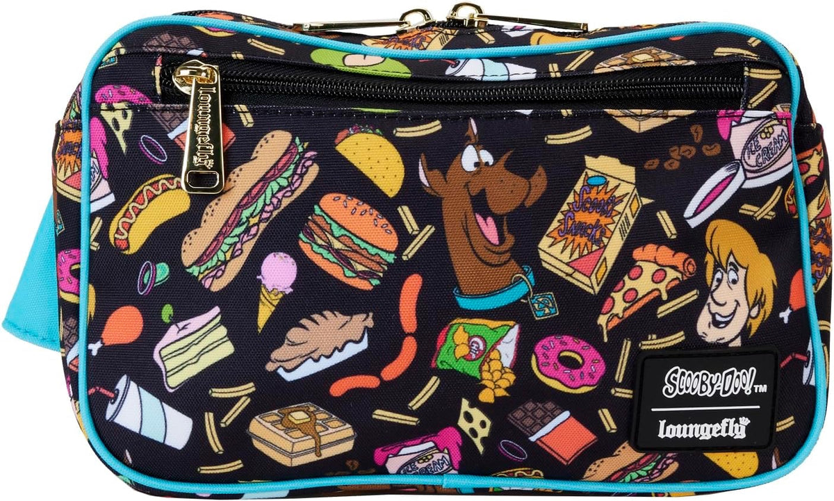 Loungefly Warner Brothers Scooby-Doo Munchies Allover Print Nylon Waist Bag-zoom-3