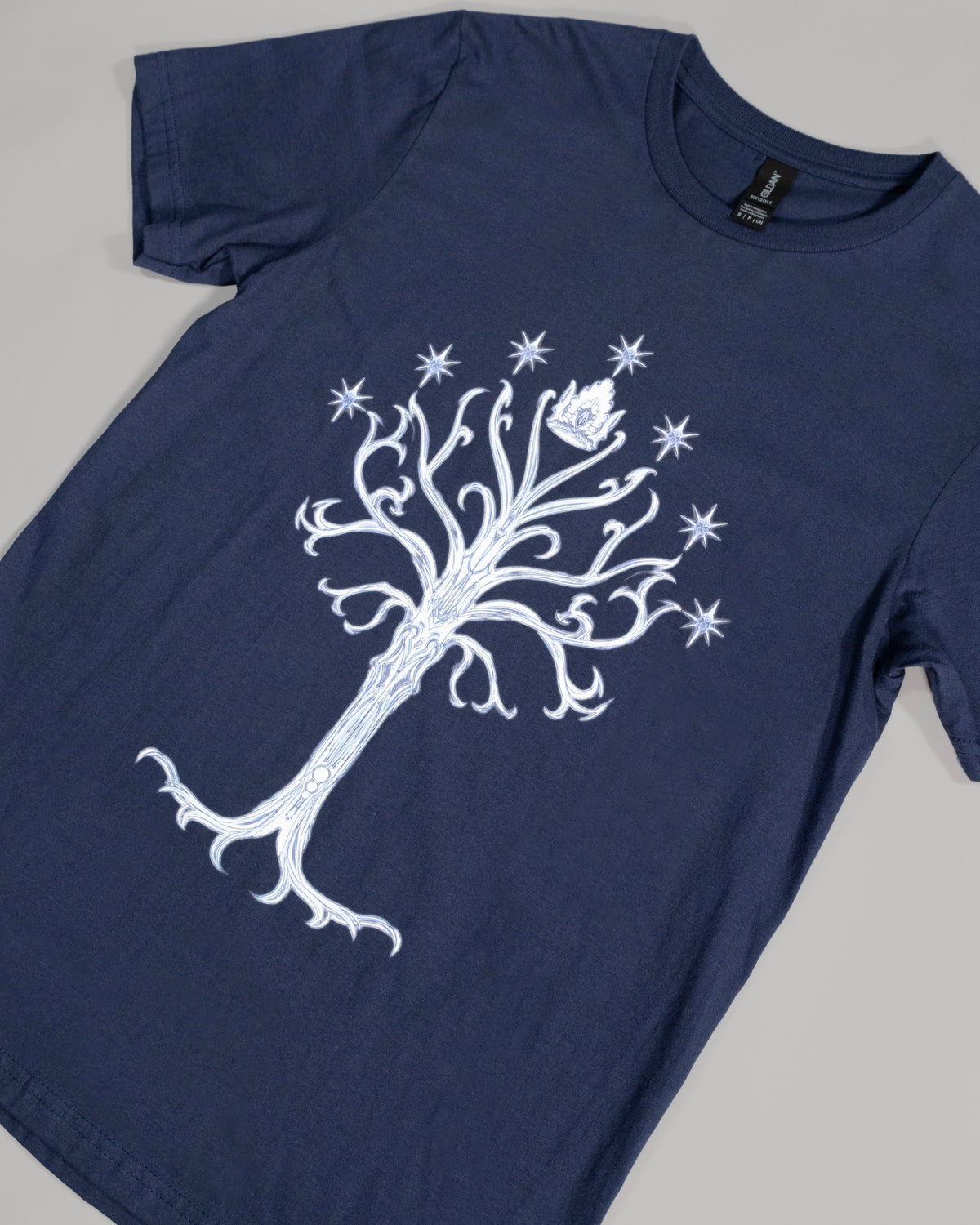 Lord of the Rings White Tree of Gondor T Shirt-zoom-1
