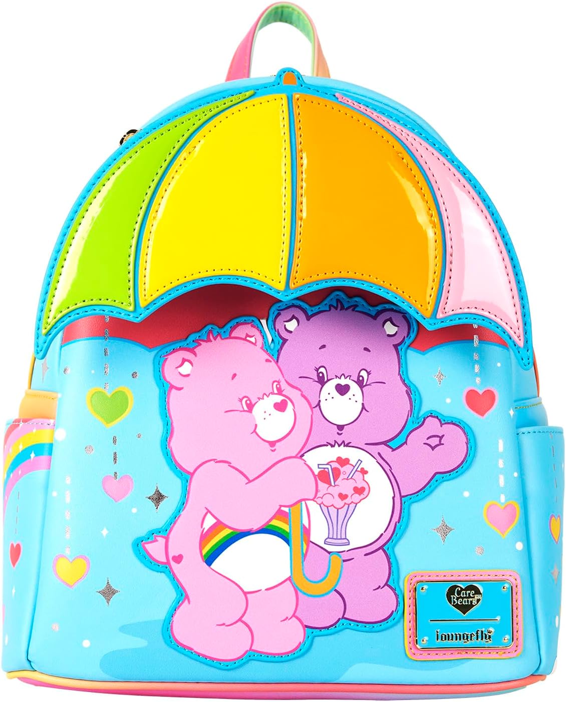 Loungefly Umbrella Rainbow Mini Backpack Care Bears
