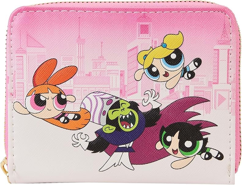 Loungefly Cartoon Network Powerpuff Girls Vs Mojo Jojo Zip-Around Wallet