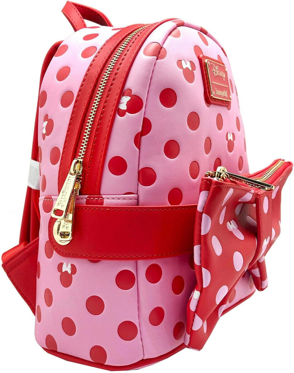 Loungefly Disney Minnie Mouse Pink Bow 2 in 1 Fanny Pack mini backpack
