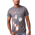 Sonic The Hedgehog Shadow vintage adult black crew neck short sleeve t shirt