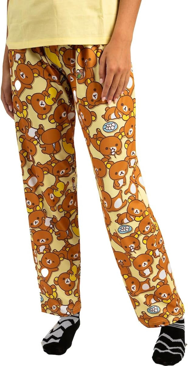 Rilakkuma Adult Womens Sleepwear Set with Short Sleeve Tee and Sleep Pants-zoom-6