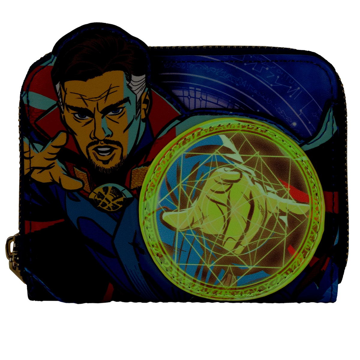 Loungefly Marvel Dr. Strange Glow in the Dark Zip-Around Wallet-zoom-6
