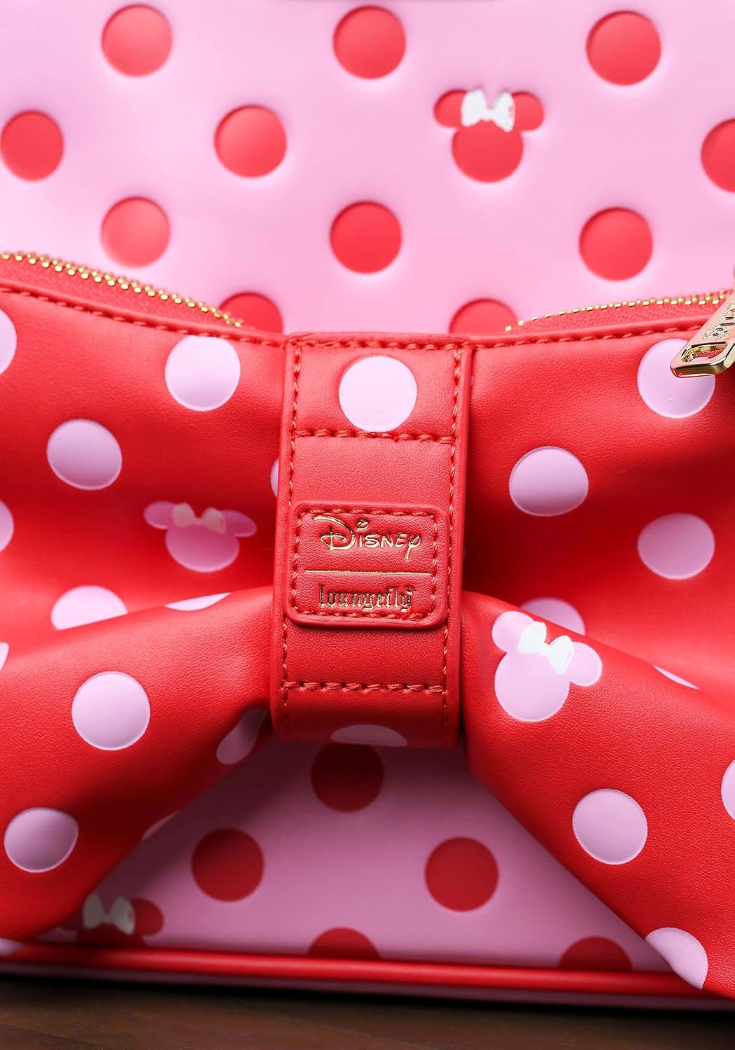 Loungefly Disney Minnie Mouse Pink Bow 2 in 1 Fanny Pack mini backpack-zoom-4