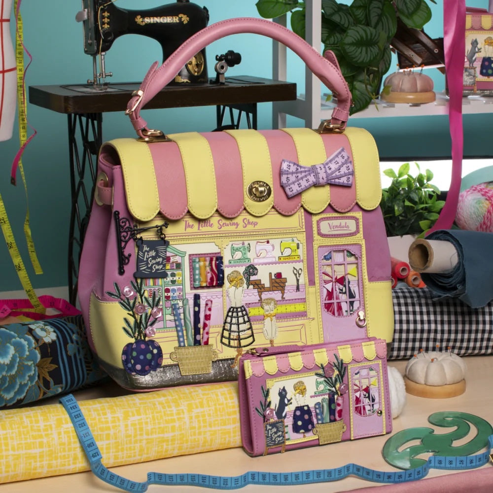 Vendula London Sewing Shop - Raspberry Edition Grace Bag-13