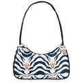 Ahsoka Print Nylon Blue and white shoulder Handbag