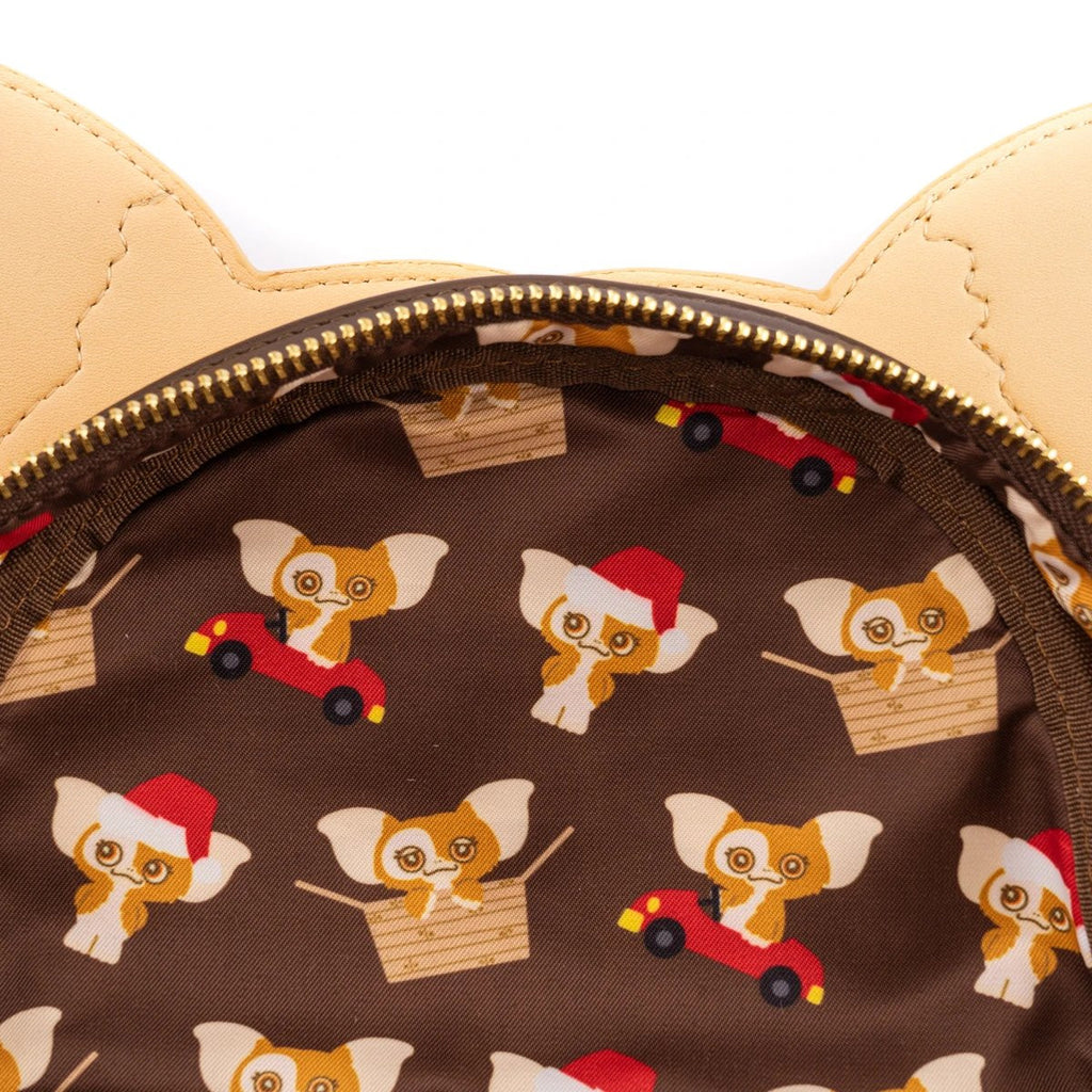 Loungefly Gremlins Gizmo Holiday Cosplay mini backpack with Removable Hat