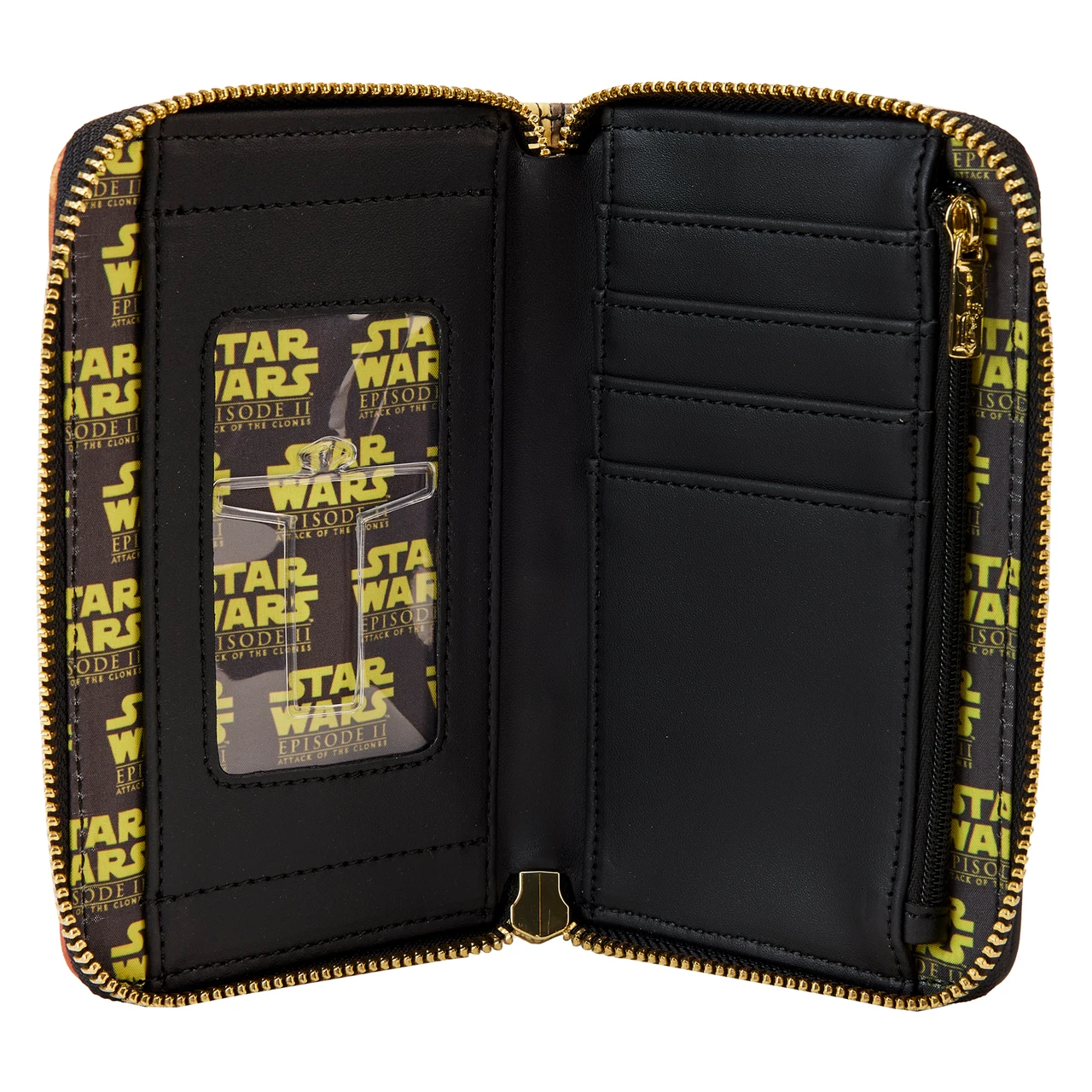 Loungefly Star Wars Episode Two Attack of the Clones Scene Zip-Around Wallet
