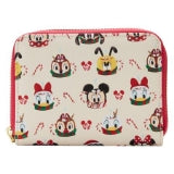 Loungefly Disney Hot Cocoa Mugs AOP Christmas Characters Zip Around Wallet