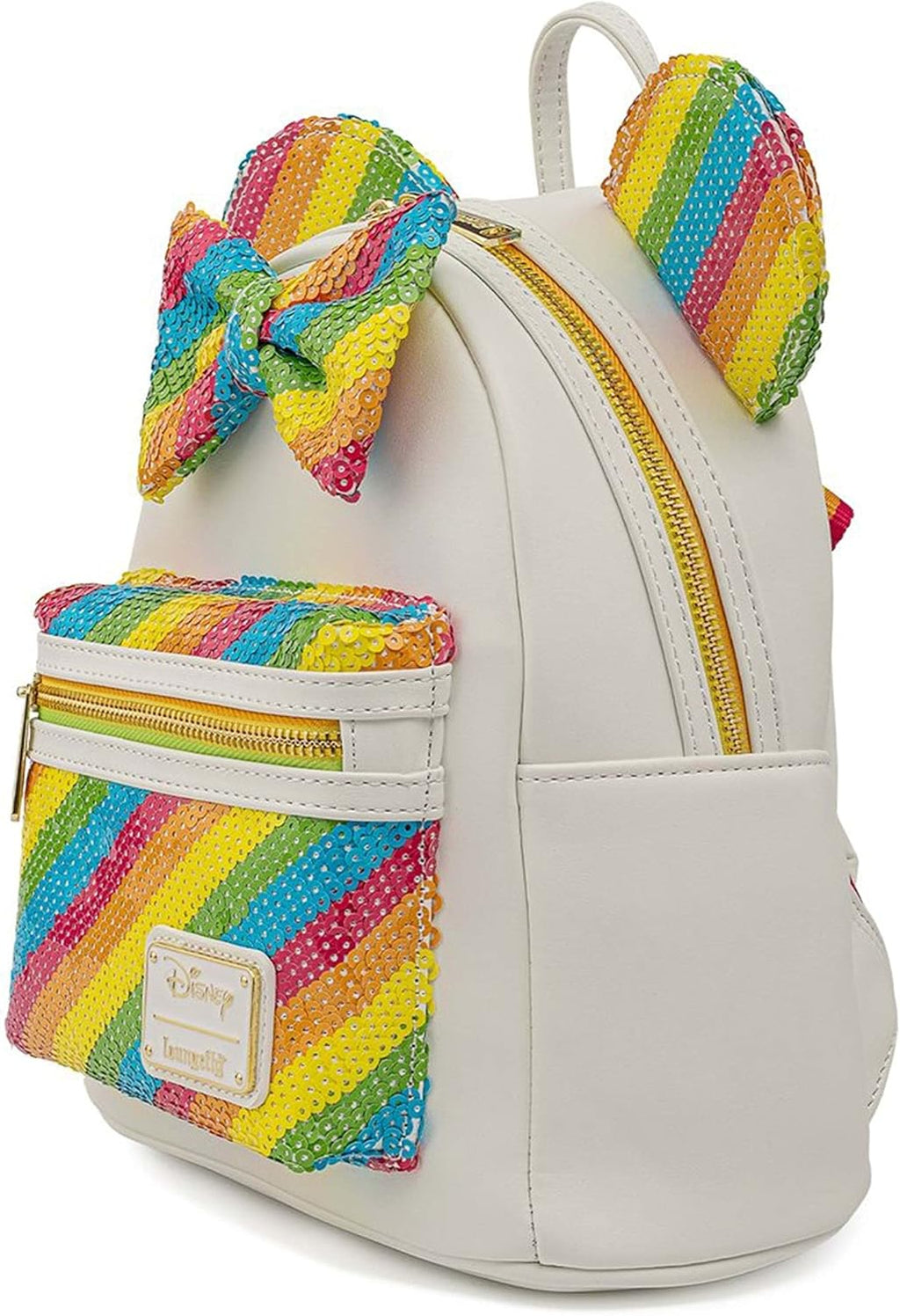 Loungefly Minnie Mouse Rainbow Sequins Mini Backpack
