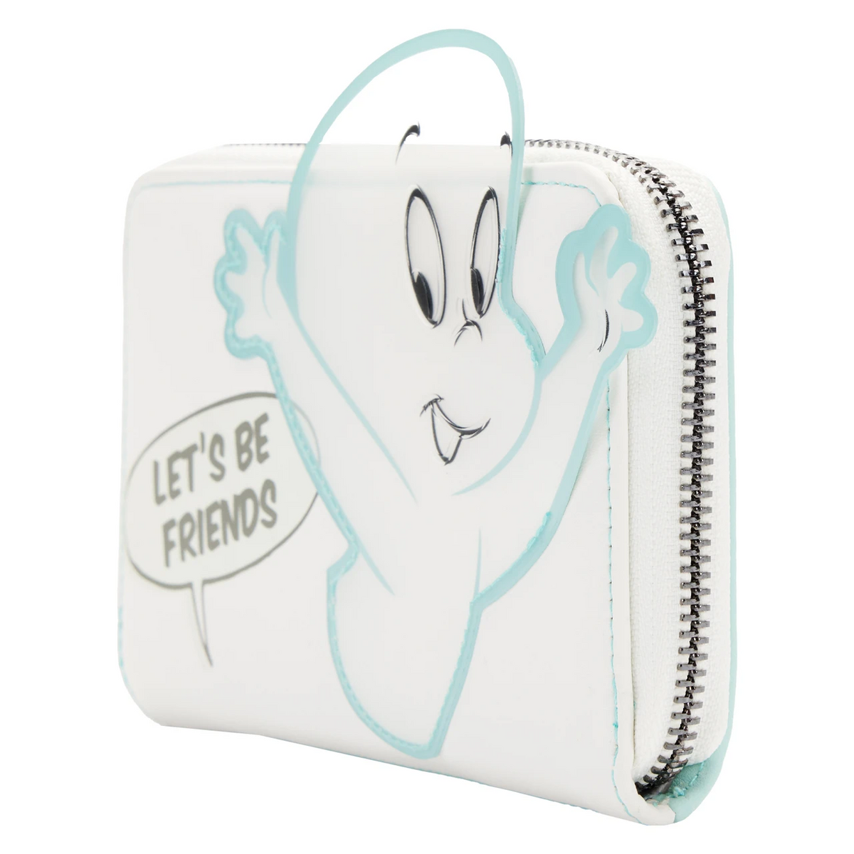 Loungefly Universal Casper The Friendly Ghost Let's Be Friends Zip-Around Wallet-2