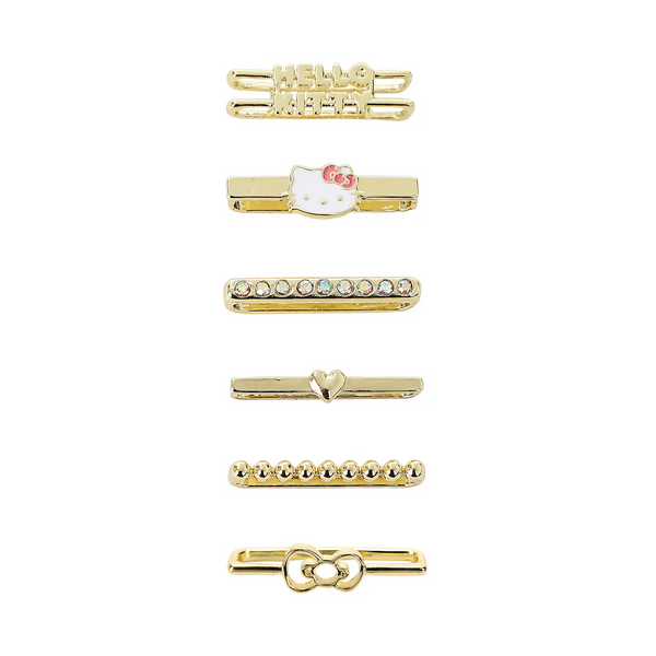 Bio Sanrio Hello Kitty & Friends Gold Finish Slide-On Watch Band Charms (6 Piece Set)