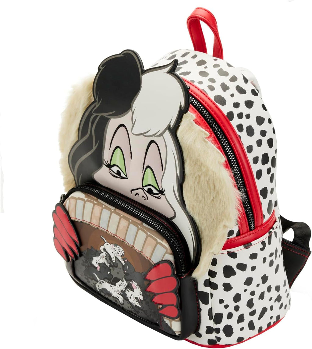 Loungefly Disney 101 Dalmatians Villains Scene Cruella Mini Backpack