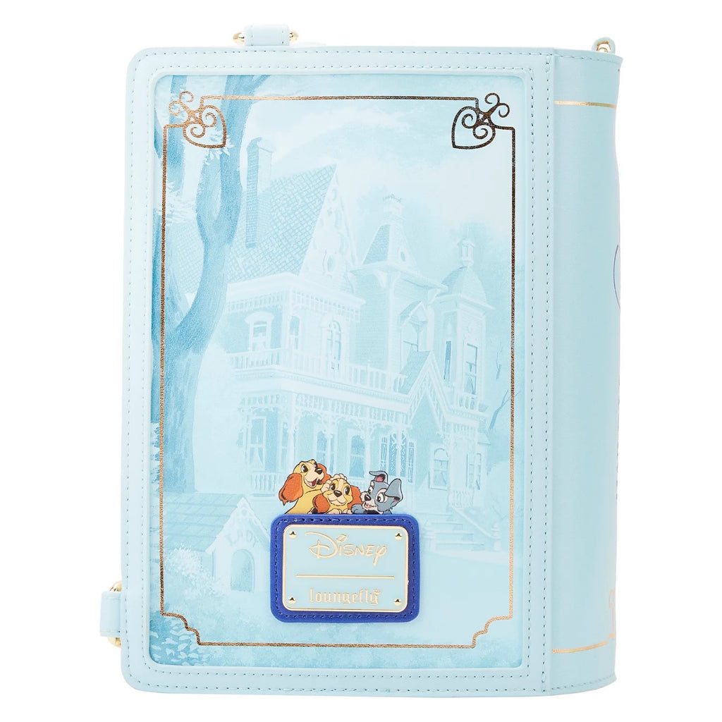 Loungefly Lady and the Tramp Book Convertible Crossbody Bag