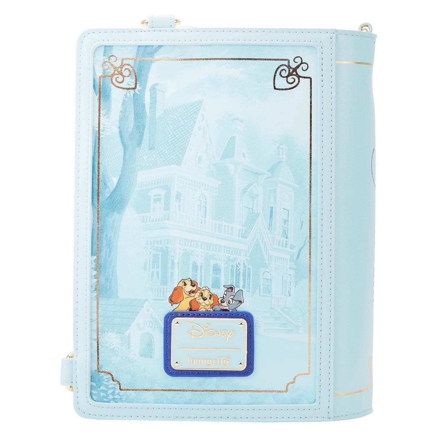 Loungefly Lady and the Tramp Book Convertible Crossbody Bag