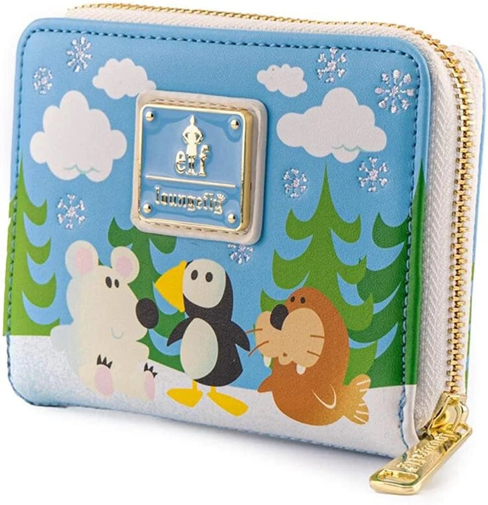 Loungefly Elf Buddy & Friends Zip Around Wallet- Cosplay Cute Wallets-3