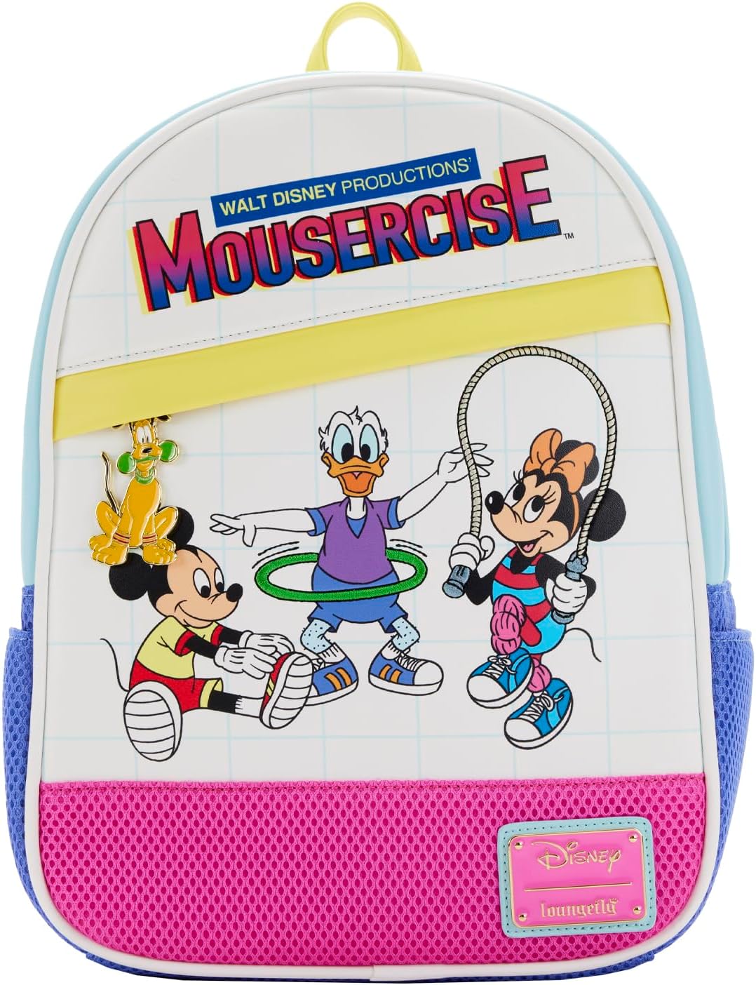 Loungefly Disney Mousercise 80s Retro-Inspired Workout Mini Backpack