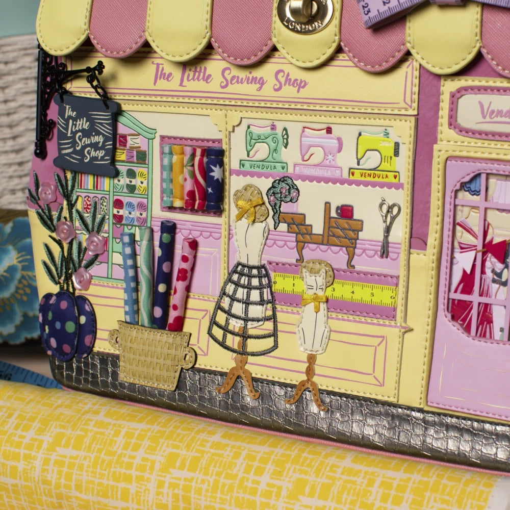 Vendula London Sewing Shop - Raspberry Edition Grace Bag-12