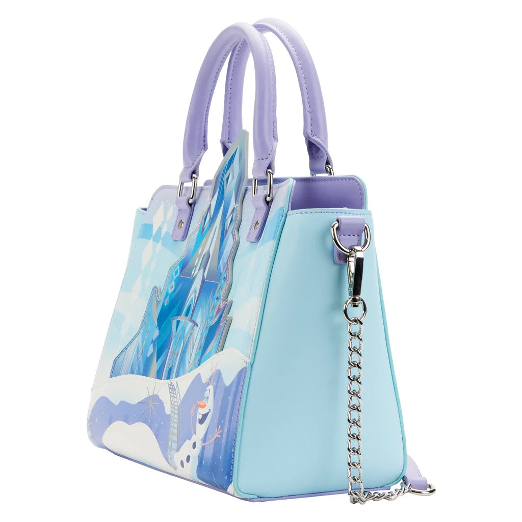 Loungefly Disney Frozen Elsa Princess Castle Crossbody Bag Purse Handbag-zoom-2