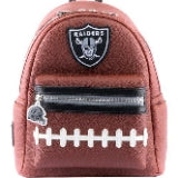 Loungefly NFL Las Vegas Raiders Pigskin Logo Mini Backpack