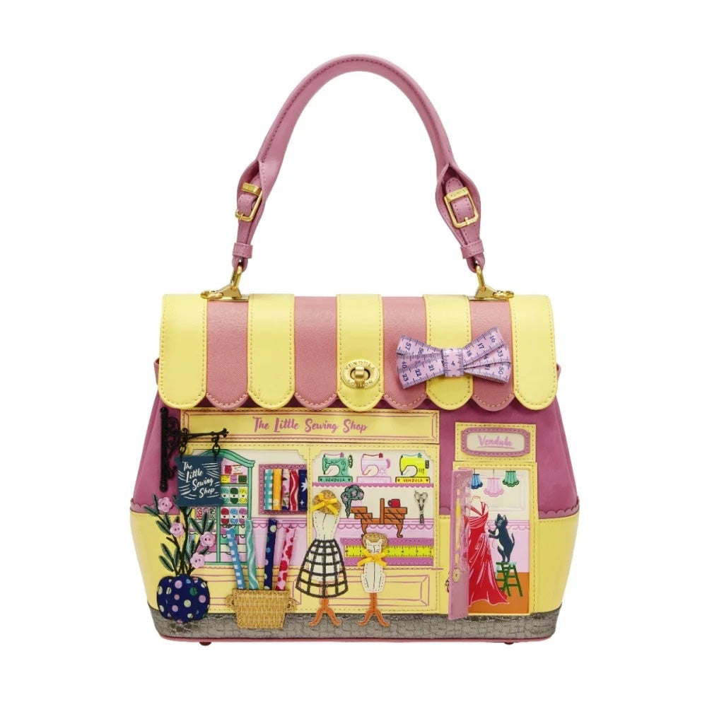 Vendula London Sewing Shop - Raspberry Edition Grace Bag-8