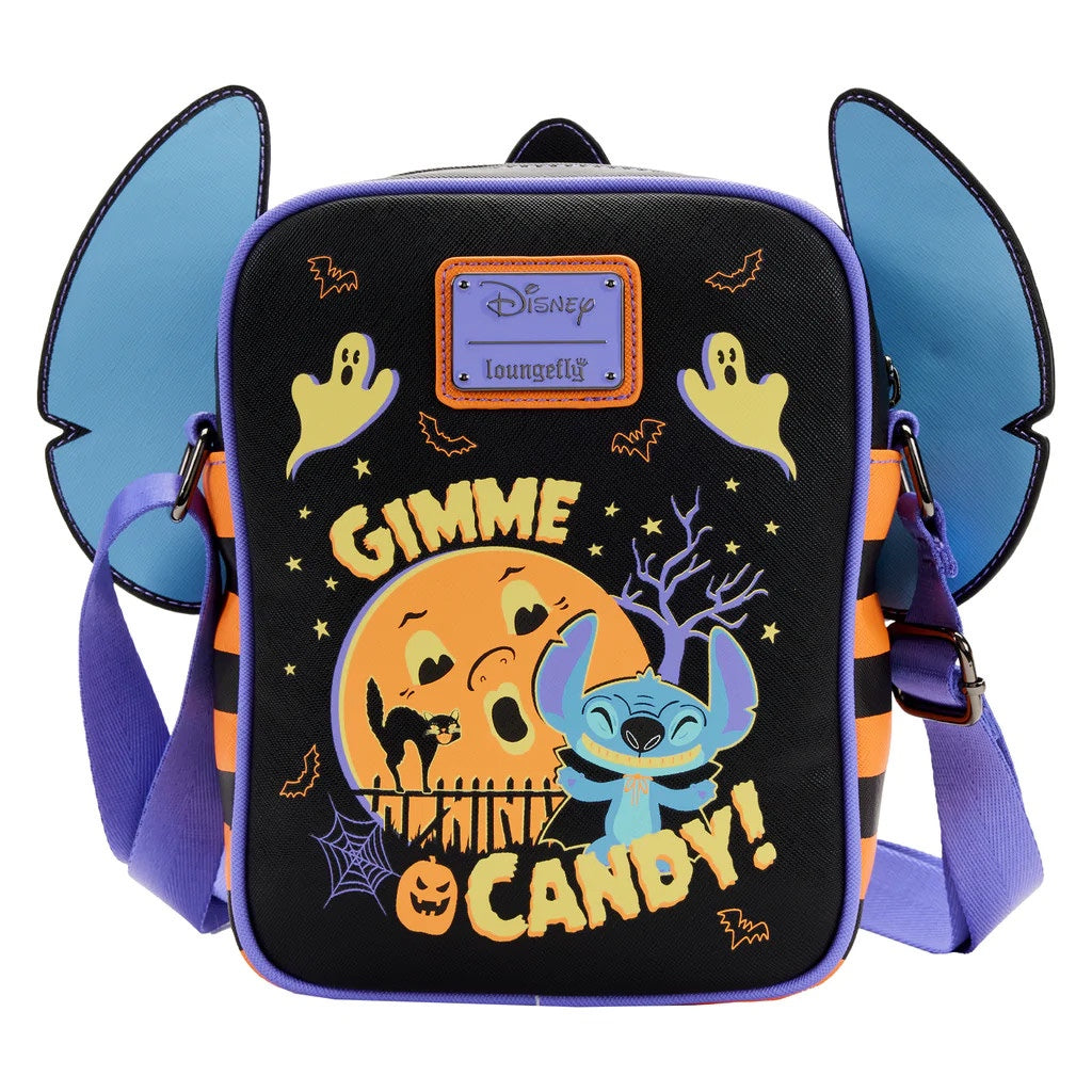 Loungefly Disney Lilo & Stitch Halloween Candy Cosplay Passport Crossbody Bag-zoom-5