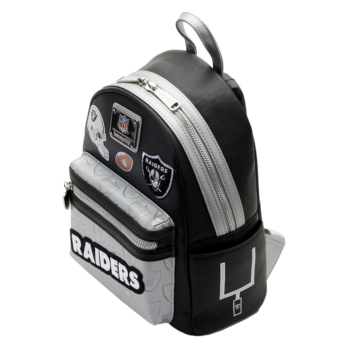 Loungefly NFL Las Vegas Raiders Patches Mini Backpack-4