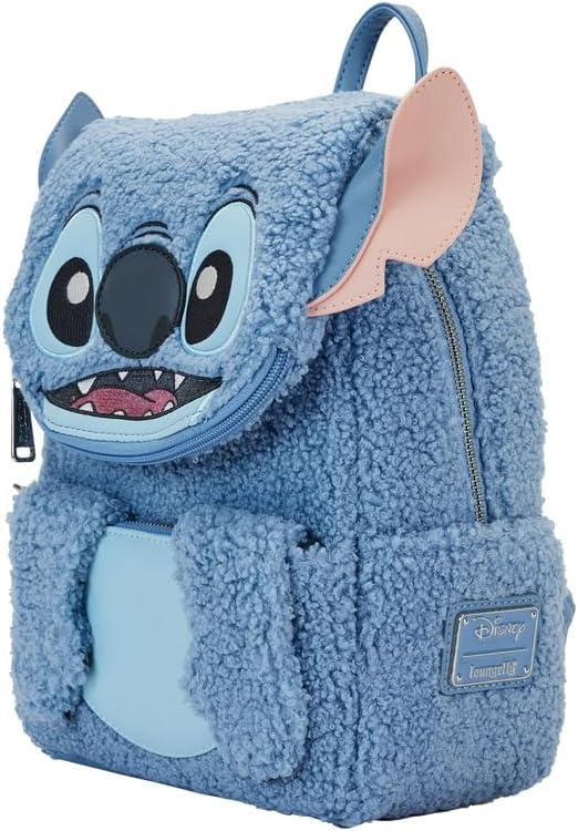 Loungefly Stitch Plush Sherpa Cosplay Mini Backpack-3